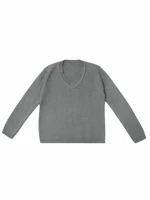 Джемпер для мальчика Amarobaby Pure Love, School, вязаный, серый AB-OD21-PLS2101/11-122
