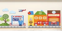 Декоративно-развивающая панель Ньютоникум "Пожарная часть, Аптека" 316071022
