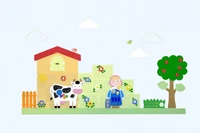 Комплект декоративно-развивающих панелей Pappado "Ферма" 634172807