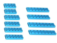Ресурсный набор коротких металлических планок Short Beam 0824 Robot Pack-Blue 95000 1637438124