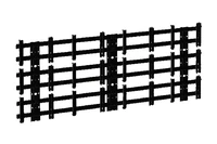 Кронштейн настенный для 12-ти дисплеев размером 46"-60" Antall SR-3x4 1007346789