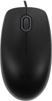 Мышь проводная Logitech M110 Silent, оптическая, USB, 1000dpi, черный и серый [910-005502] 1913656