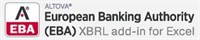 Altova® European Banking Authority, EBA 2026 Basic Edition XBRL Add-in for Excel (лицензия), Named Users (10 пользователей) 1778536913