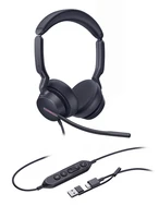 Гарнитура Yealink UH46 Dual UC USB-C/A, цвет черный 573592428