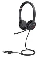 Гарнитура Yealink UH37 Dual UC USB-C/A, цвет черный 1076750546