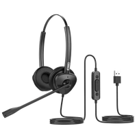 Fanvil HT301 Моно гарнитура с QD на RJ9, кож.зам., HD Audio, складной микрофон, 1,8м., 73г. 1769020882