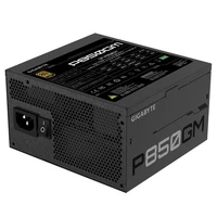 Блоки питания/ Power Supply Gigabyte GP-P850GM, 850W 80+ Gold (ATX, 2.31, Full modular, 1x24(20+4)pin, 2x4+4-pin CPU, 3xMolex, 4x6+2-pin PCIe, 8xSATA3, Active, 120x120mm, 150x140x86mm, APFC, black) 1460502120