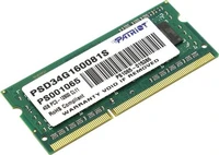 Оперативная память Patriot Desktop DDR3 1600МГц 4GB, PSD34G160081S, RTL 531303689
