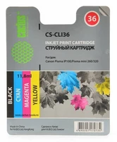 Картридж черный, голубой, пурпурный, желтый Cactus CS-CLI36 875706013