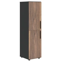 Шкаф средний VELION VENEER VRMCS 40.4, американский орех/яшма черный, 400х430х1517 мм 1048326892