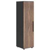 Шкаф средний VELION VENEER VRMCS 40.1, американский орех/яшма черный, 400х430х1517 мм 1056533516