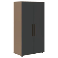 Шкаф средний широкий VELION VMCS 80.1, яшма черный/кобра, 800х430х1517 мм 1211144591