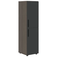 Шкаф средний узкий VELION VMCS 40.4, яшма черный/дуб сильвер, 400х430х1517 мм 1300852710