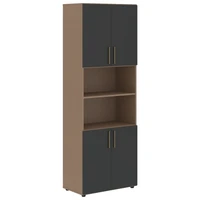Шкаф-стеллаж широкий VELION VHCS 80.4, яшма черный/кобра, 800х430х2253 мм 1674969808