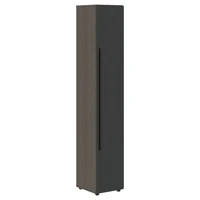 Шкаф высокий узкий VELION VHCS 40.1, яшма черный/дуб сильвер, 400х430х2253 мм 1485420248