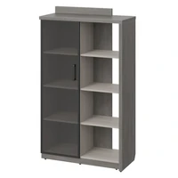 Шкаф-стеллаж высокий WOOD&amp;STONE СФ-534181, дрифтвуд/бетон чикаго темный, 1037х455х1770 мм 803561712