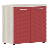 Шкаф низкий TORR LUX TLLC 85.1, красный/сосна эдмонт z, 856х450х833 мм 1642307487