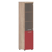 Шкаф комбинированный TORR LUX TLHC 42.2(R), красный/дуб каньон z, 432х450х1968 мм 634880435
