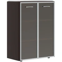 Шкаф средний со стеклом DIONI DMC 85.7, венге магия 1139674009