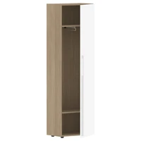 Гардероб KANON СП-064-25-12(R), белый глянец/дуб натуральный, 600х450х2010 мм 1918555250