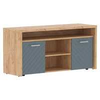 Тумба с фригобаром TORR LUX TLTF-3D, серо-голубой/дуб бофорд, 1640х550х800 мм 627352439