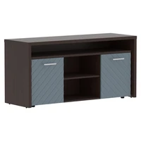 Тумба с фригобаром TORR LUX TLTF-3D, серо-голубой/венге магия, 1640х550х800 мм 1383647503