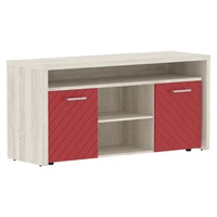 Тумба с фригобаром TORR LUX TLTF-3D, красный/сосна эдмонт, 1640х550х800 мм 824093635