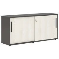 Шкаф низкий EDIS ELC 1643, ясень траун/черный/мокко, 1606х430х750 мм 2083777117