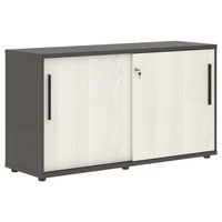Шкаф низкий EDIS ELC 1343, ясень траун/черный/мокко, 1346х430х750 мм 1580252850