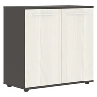 Шкаф низкий EDIS ELCS 85.1, ясень траун/белый/мокко, 852х430х832 мм 795429291