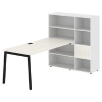 Стол-стеллаж EDIS L ELRST 1217, ясень траун/черный, 1790х1250х1355 мм 1729614548