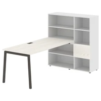 Стол-стеллаж EDIS L ELRST 1217, ясень траун/мокко, 2190х1250х1355 мм 2052572440