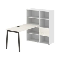 Стол-стеллаж EDIS L ELRST 1113, ясень траун/мокко, 1790х1120х1355 мм 1768456518