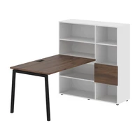 Стол-стеллаж EDIS L ELRST 1213, дуб денвер темный/черный, 1790х1250х1355 мм 817223033
