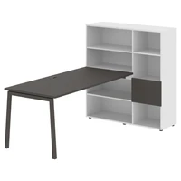 Стол-стеллаж EDIS L ELRST 1217, мокко/мокко, 2190х1250х1355 мм 909405427