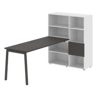 Стол-стеллаж EDIS L ELRST 1117, мокко/мокко, 2190х1120х1355 мм 1687785913