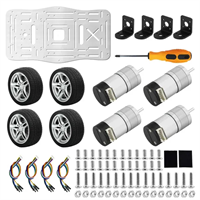 Шасси автомобиля-робота Yahboom Mini (2 слоя, контрольная плата ESP32) 380427971