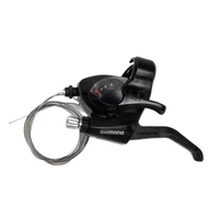 Шифтер/тормозная ручка Shimano Tourney EF41, лев., 3 cк., трос 1800 мм, черный/590135 1733977397