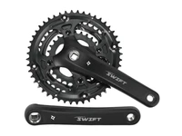 Шатуны (система) PROWHEEL SWIFT-201*175mm,(48/38/28)AL-6061-T6,CHAINLINE:50,BCD:104/64,под квад,черн 795926929