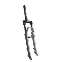Вилка 26" 1-1/8 NEON T,резьб.L-185mm, серебр,V-brake 75mm/110118 570778105