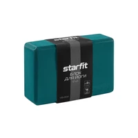 Блок для йоги STARFIT YB-200 EVA, 8 см, 115 гр, 22,5х15 см, изумрудный. 625044637