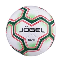 Мяч футбольный J_gel Nano №5, белый/зеленый 565256502
