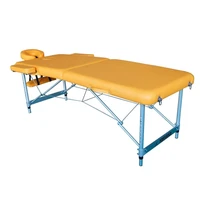 Массажный стол DFC NIRVANA, Elegant LUXE, 186х70х4 см, алюм. ножки, цвет горчичный (Mustard) 1295170885