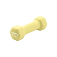 Гантель неопреновая STARFIT DB-201 0,5 кг, желтый пастельный 871097892