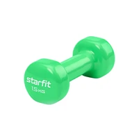 Гантель виниловая STARFIT DB-101 1,5 кг, зеленый 1980848421