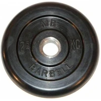 Диск обрезиненный BARBELL MB (металлическая втулка) 2,5 кг / диаметр 26 мм 1651824459