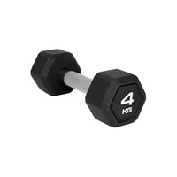 Гантель гексагональная STARFIT DB-301PRO 4 кг, обрезиненная, черный 507172962