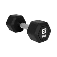 Гантель гексагональная STARFIT DB-301PRO 8 кг, обрезиненная, черный 1479833147