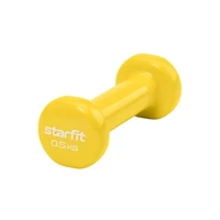 Гантель виниловая STARFIT DB-101 0,5 кг, желтый. 565336380