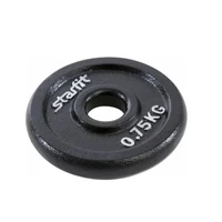 Диск чугунный STARFIT BB-204, 26 мм, 0,75 кг, черный 209487111